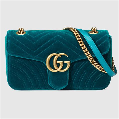 gucci velluto blu|Gucci shoulder bag.